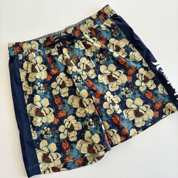 Hurley Floral Print Swim Shorts - Picture 1 of 8